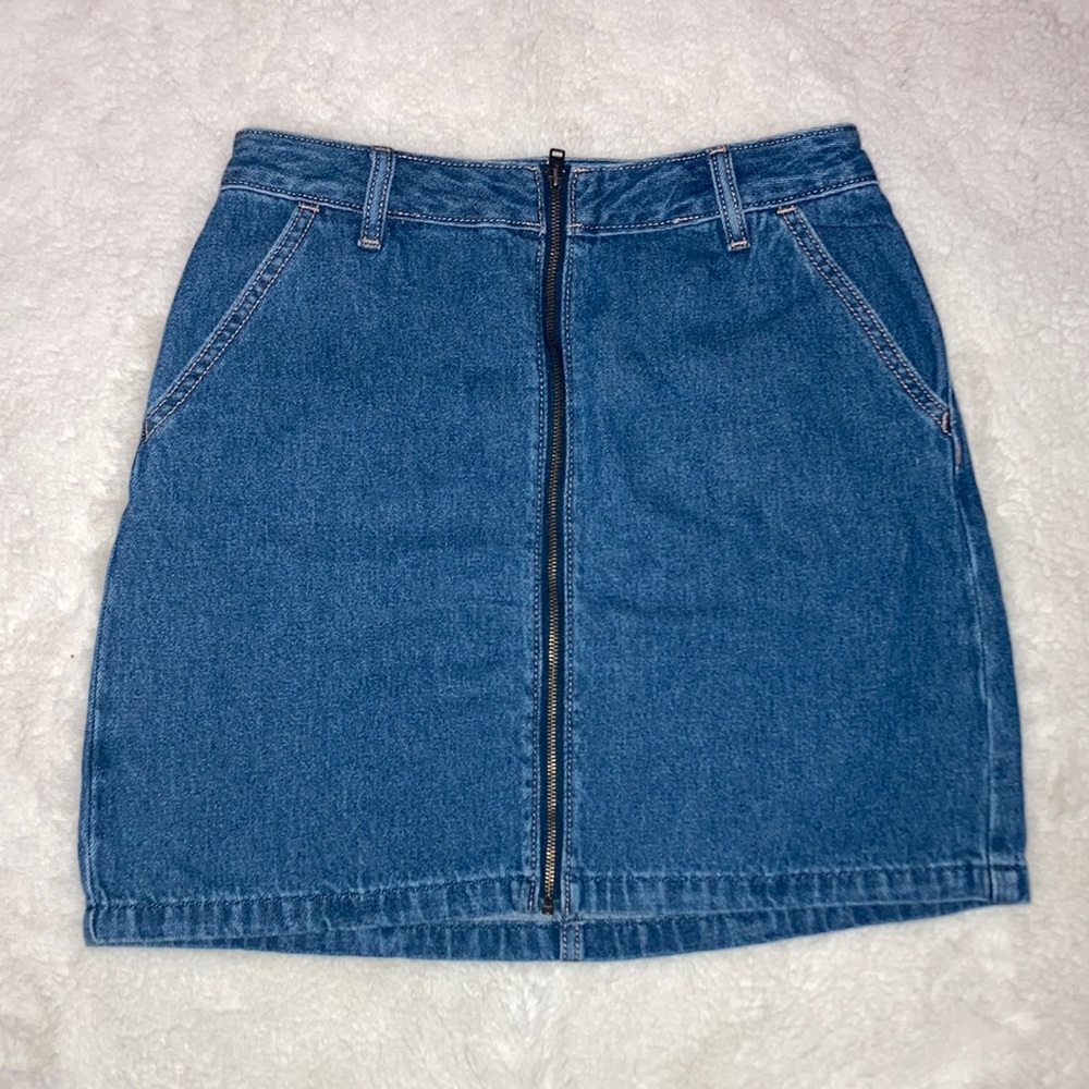 Ultra High Rise Denim Skirt